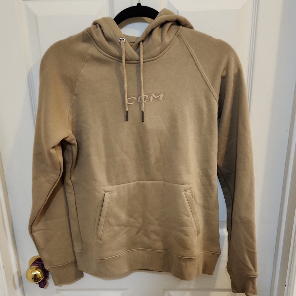 CCM Tan Hoodie Sweatshirt NWT